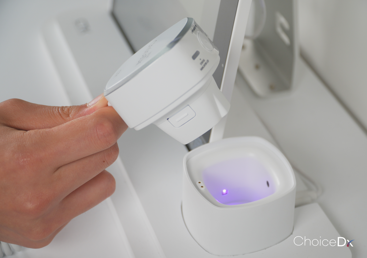 ChoiceDx機器または撮影画面